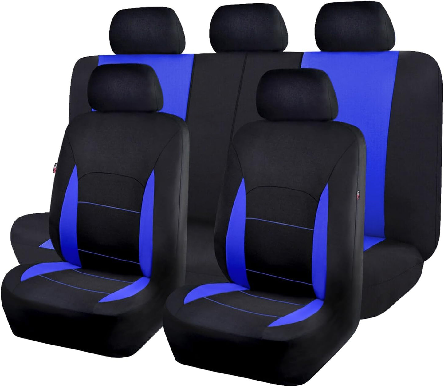Flying Banner Car Seat Covers Front Seats Rear Bench Polyester Car Seat Protectors Easy Installation Split Rear Bench Classic Man Lady Truck (Comp Set, Pink Black and Light Pink.
