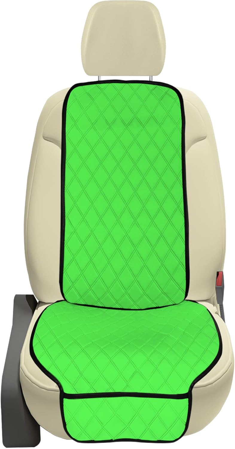 FH Group Car Seat Cushion Neosupreme Automotive Seat Cushions - Universal Fit, Rear Car Seat Cushion, Car Seat Cushions with Non-Slip Silicone Backing for SUV, Sedan, Van Rear Set White