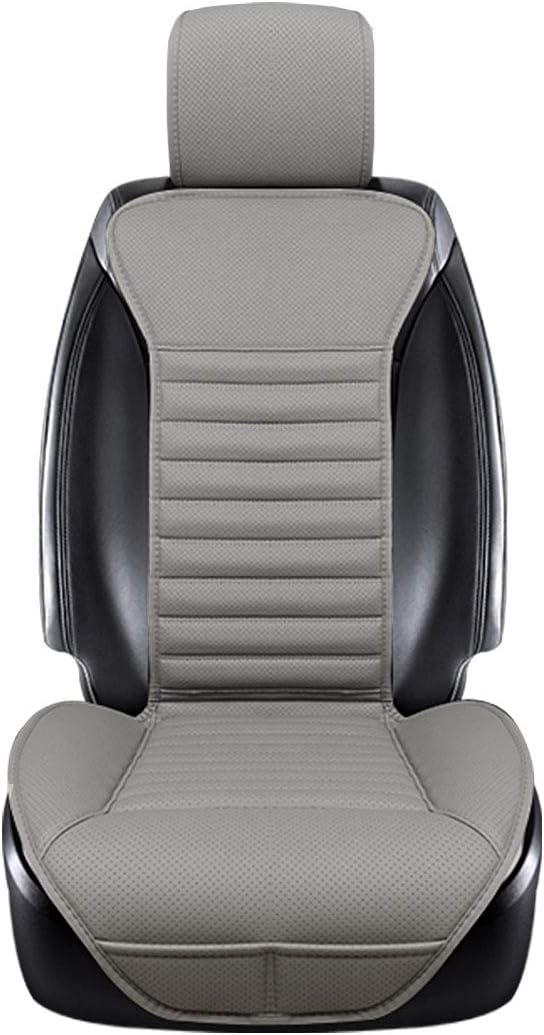 DINKANUR Breathable PU Leather Auto Universal Car Seat Covers Car Interior Driver and Passenger Seat Cover Car Seat Cushions for Cars (2 PCS) (Black-B)