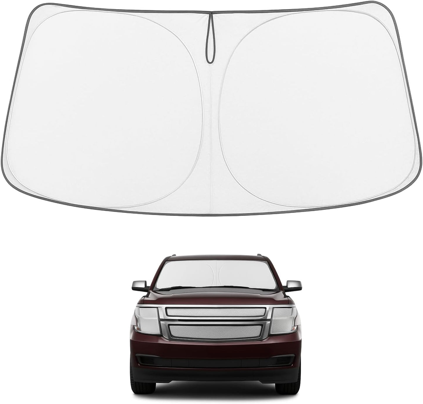 Proadsy Front Windshield and Side Windows Custom Fit 2018-2025 Freightliner Cascadia, Semi-Truck Semi, Commercial & Big Rig Truck Sun Shade Foldable Sun Protector Privacy Cover 2025 Upgrade