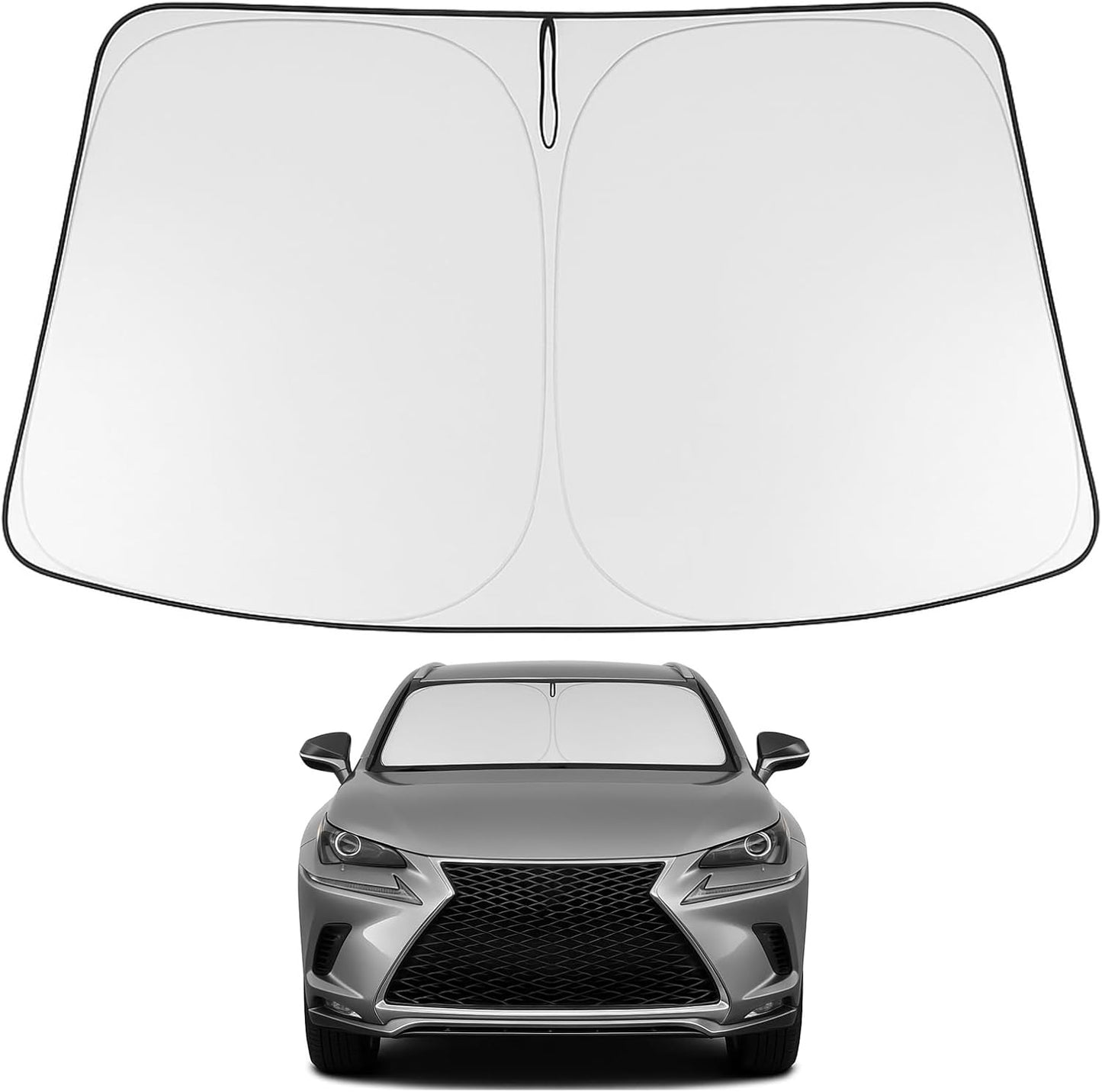 Proadsy Front Windshield and Side Windows Custom Fit 2018-2025 Freightliner Cascadia, Semi-Truck Semi, Commercial & Big Rig Truck Sun Shade Foldable Sun Protector Privacy Cover 2025 Upgrade