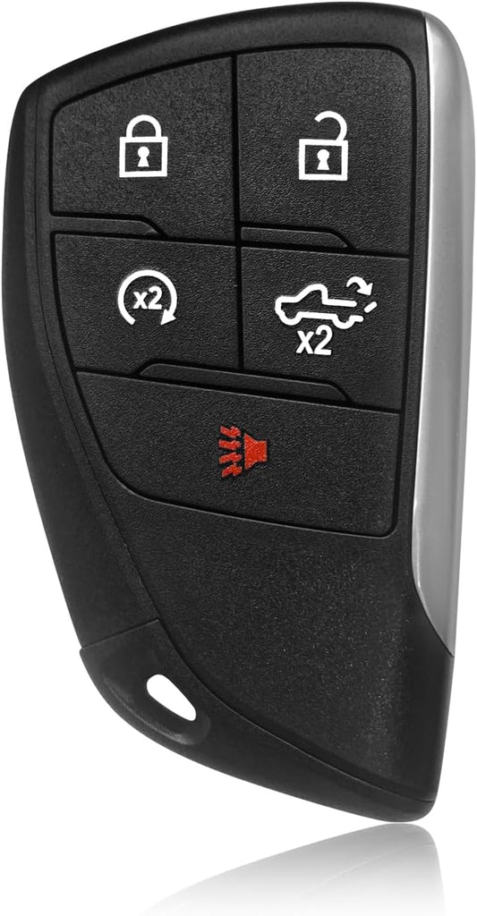 Keylessbest Key Fob Remote Replacement for 2021 2022 2023 2024 Chevrolet Silverado 5 Buttons 433MHz YG0G21TB2,Black