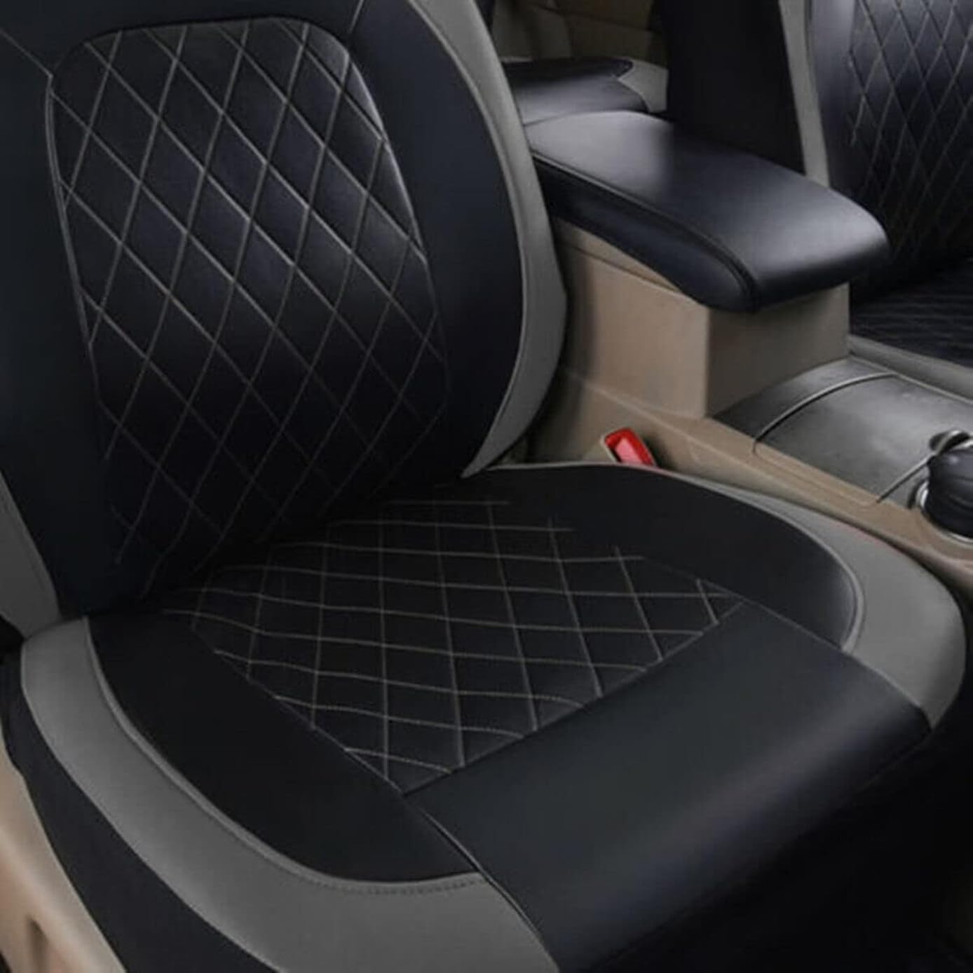 Leather Car Seat Covers Full Set for Nissan Qashqai J12 J11 J10 J11 J12 +2 2006-2025, Set Automotive Seat Protector Waterproof Nonslip Cushion Car Seat Cover,D