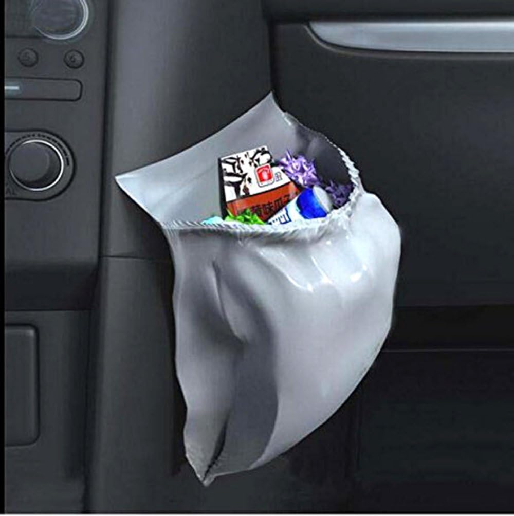 AICase 30Pcs Car Garbage Bag PVC Waterproof Leakproof Disposable Auto Trash Can Bag for Litter Large Capacity Leak-Proof Portable Convenient