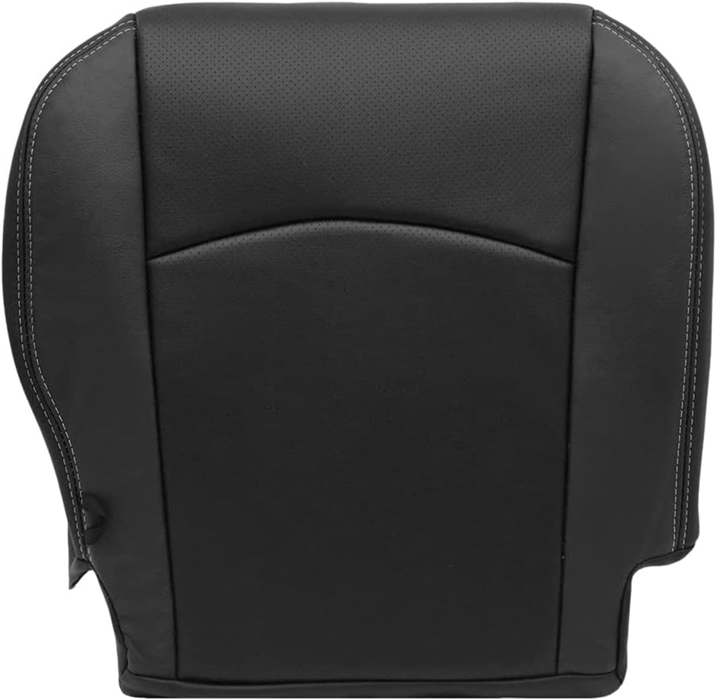 SecosAutoparts Passenger Bottom Replacement Perforated Leather Seat Cover Black Compatible with Dodge Ram 2500 3500 4500 5500 Laramie Sport SLT 2009 2010 2011 2012