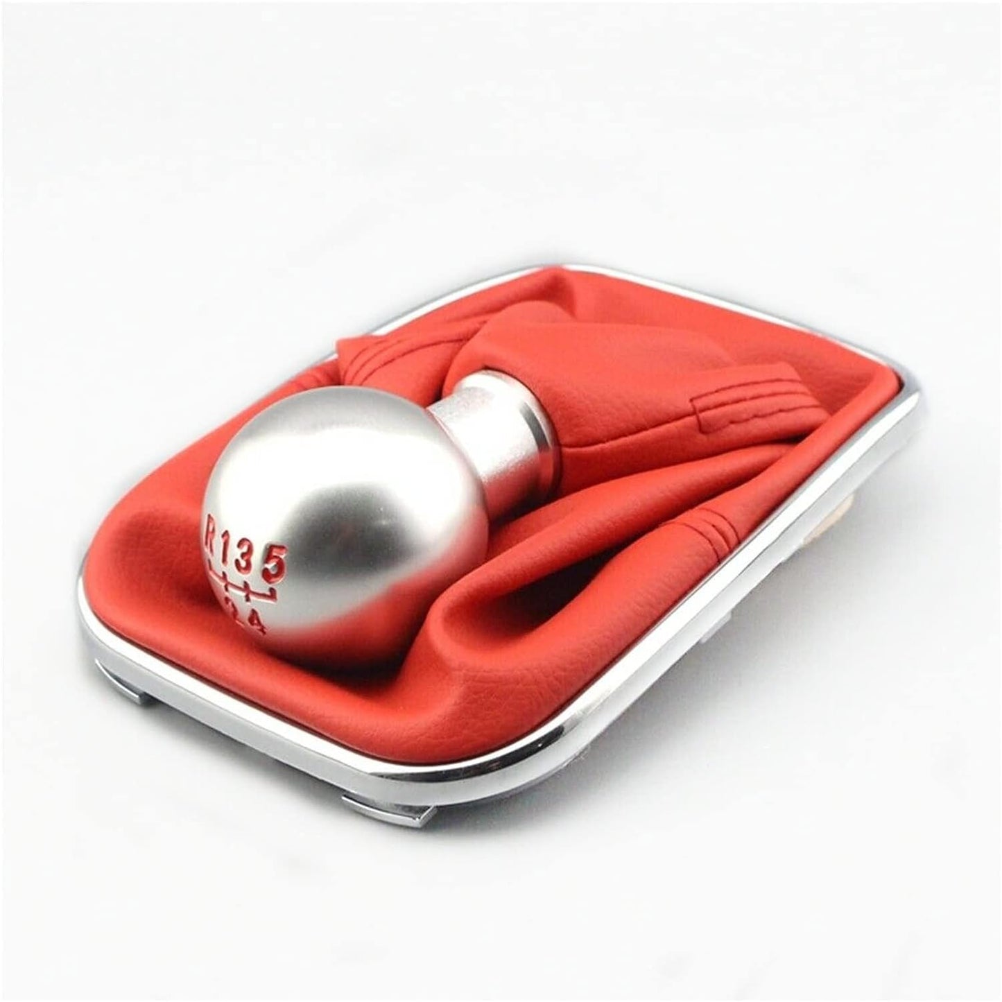 5 Speed Aluminum Alloy Gear Shift Knob & Boot Compatible with VW MK4 1999-2005 Golf 1999-2004 Bora Jetta (Color : BK)