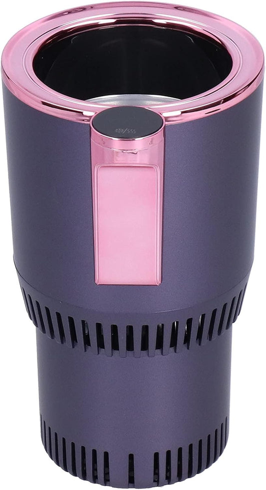 Car Cup Cooler Warmer, 2 in 1 Cooling Heating Mug Holder Cigarette Lighter Powered with LCD Display DC12V Keep Beverage Cool Warm Road Tripper