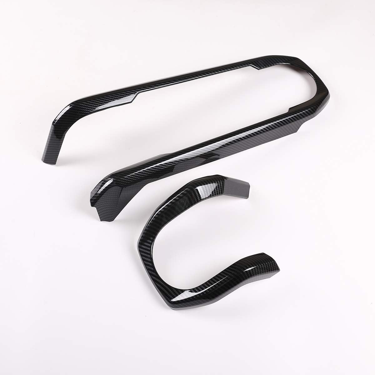 LLKUANG Carbon Fiber Style Dashboard Decoration U Shape Trim For Toyota Tacoma 2016-2020 (Carbon Fiber Style)