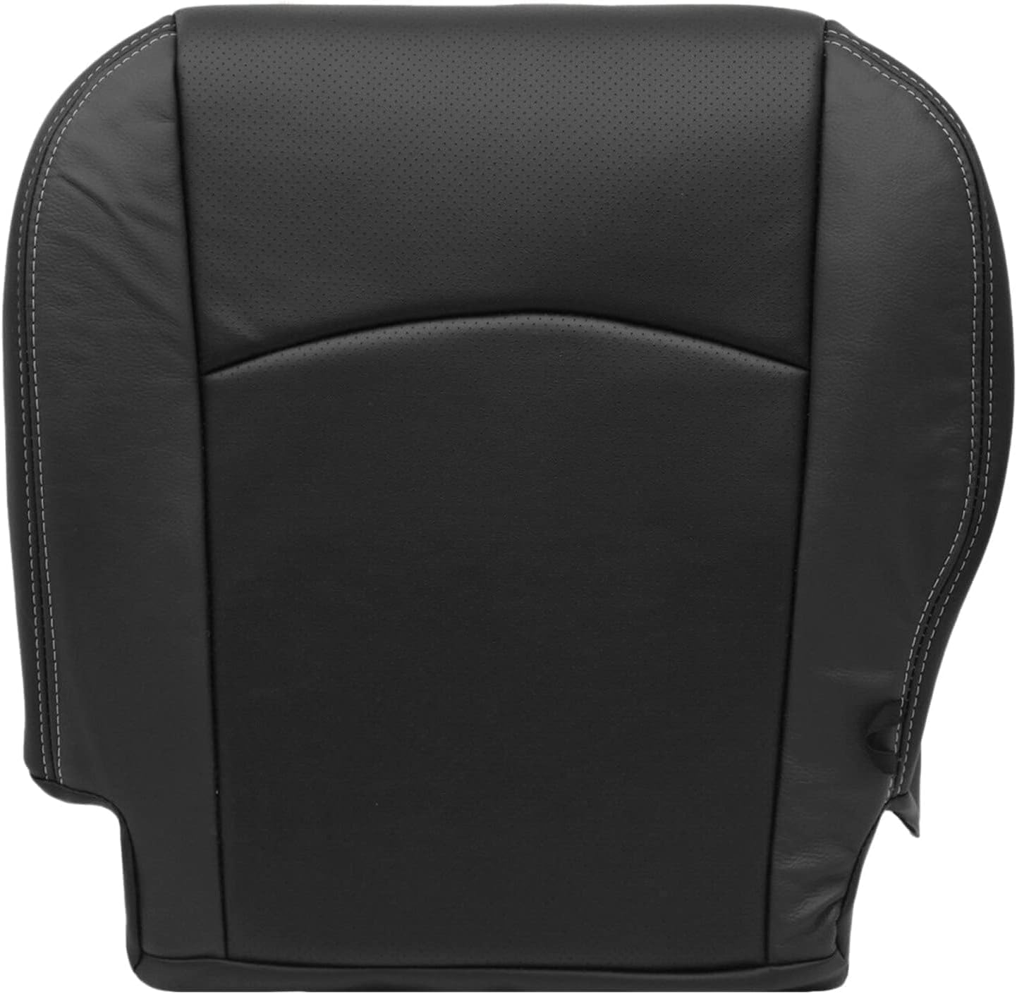 SecosAutoparts Passenger Bottom Replacement Perforated Leather Seat Cover Black Compatible with Dodge Ram 2500 3500 4500 5500 Laramie Sport SLT 2009 2010 2011 2012