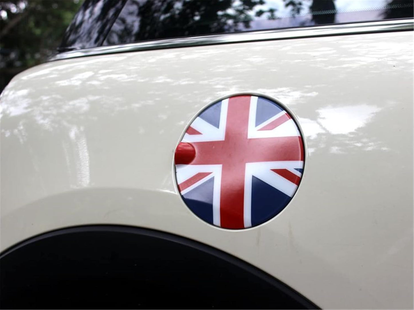 Union Jack UK Flag R ABS Cover Cap Case Compatible with Mini Cooper F57 Covertible 2016-2021 (Decoration Fuel Tank Door 1.0T)
