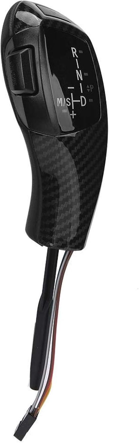 Acouto e46 Shift knob kit e46 Shift knob kit-Electric LHD Automatic LED Gear Shift Knob Retrofit Kit Fits for BMW E46 E60 E61 Refit for F30 Style(Carbon Fiber Texture)