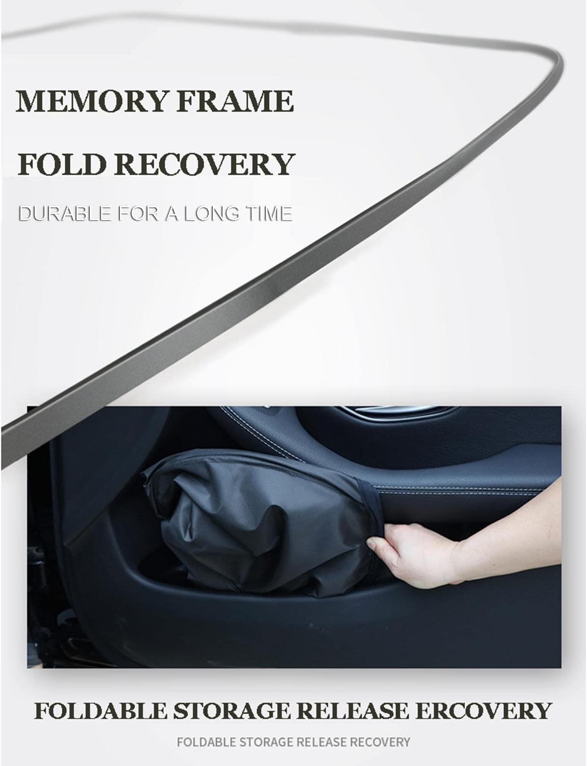 Fits Ford Raptor F150 17-21, Windshield Sun Shade, Car Windshield Folding Sun Shade, Black Windshield Sun Shade, Car Sunshade