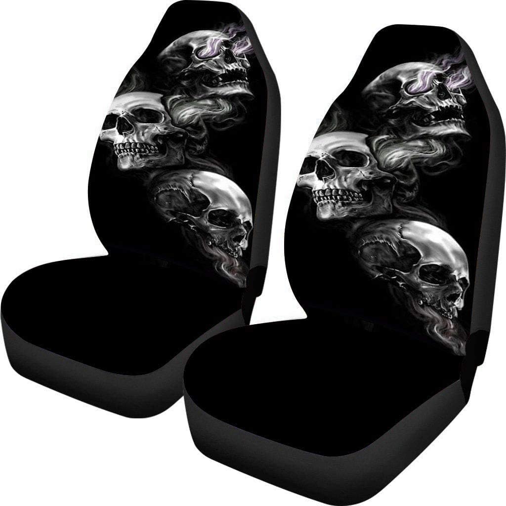 KEIAHUAN Galaxy Owl Car Seat Cover for Women Men, 2 Packs High Back Bucket Universal Fit Auto Seat Covers for Cars, Trucks, SUV, or Van
