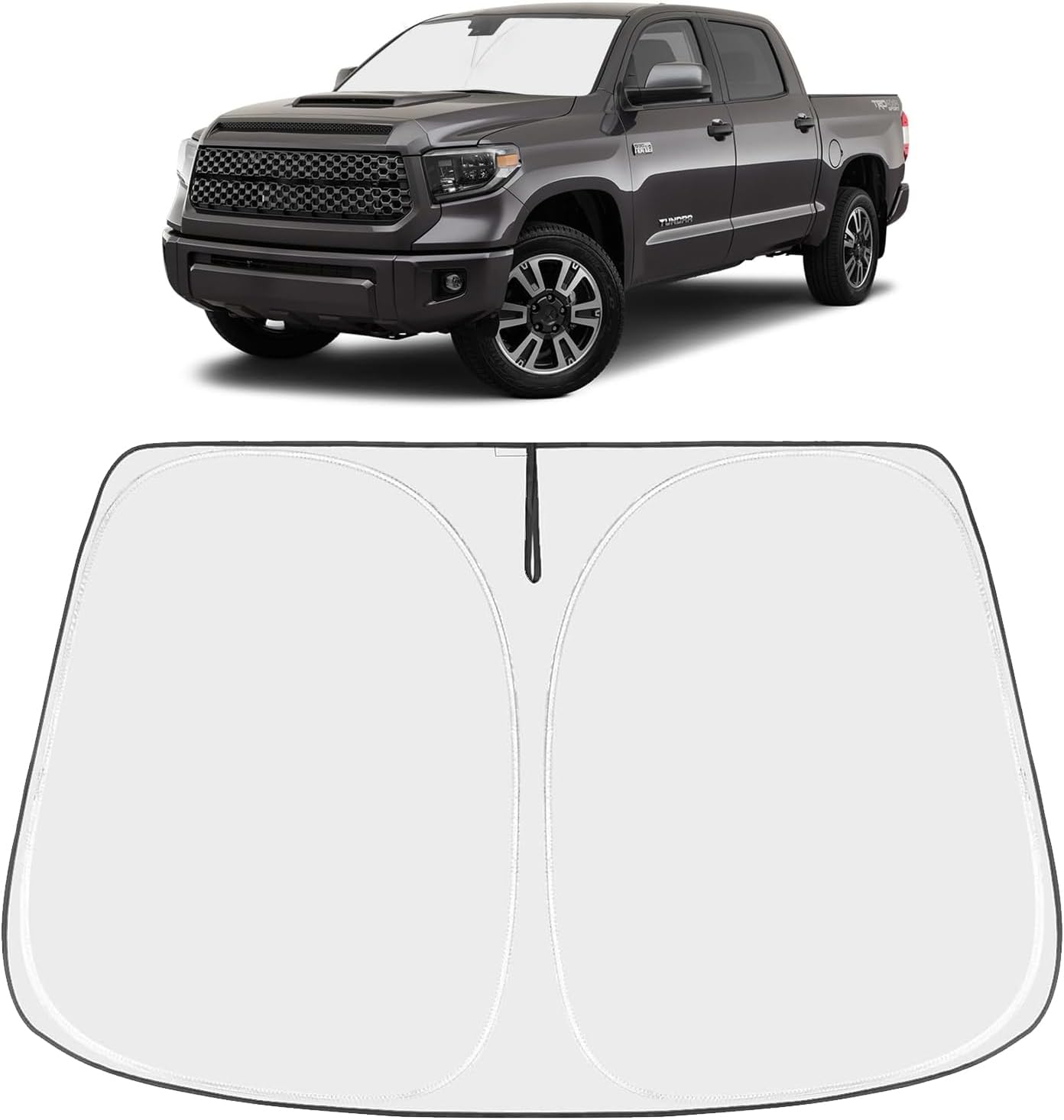 Proadsy Front Windshield and Side Windows Custom Fit 2018-2025 Freightliner Cascadia, Semi-Truck Semi, Commercial & Big Rig Truck Sun Shade Foldable Sun Protector Privacy Cover 2025 Upgrade