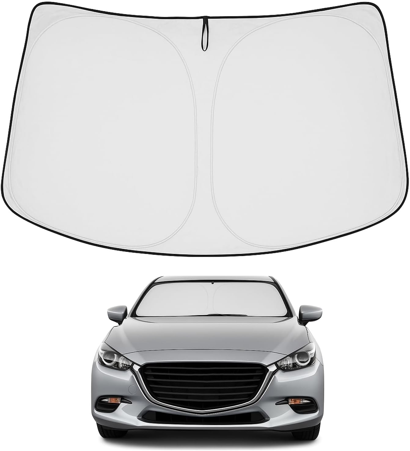 Proadsy Front Windshield and Side Windows Custom Fit 2018-2025 Freightliner Cascadia, Semi-Truck Semi, Commercial & Big Rig Truck Sun Shade Foldable Sun Protector Privacy Cover 2025 Upgrade