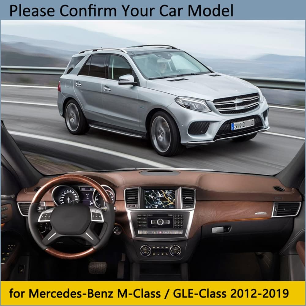 Dashboard Cover Protective Pad,for Mercedes Benz M Class GLE W166 2012~2019 Anti UV Carpet ML 350 ML250 GLE250 GLE350 AMG