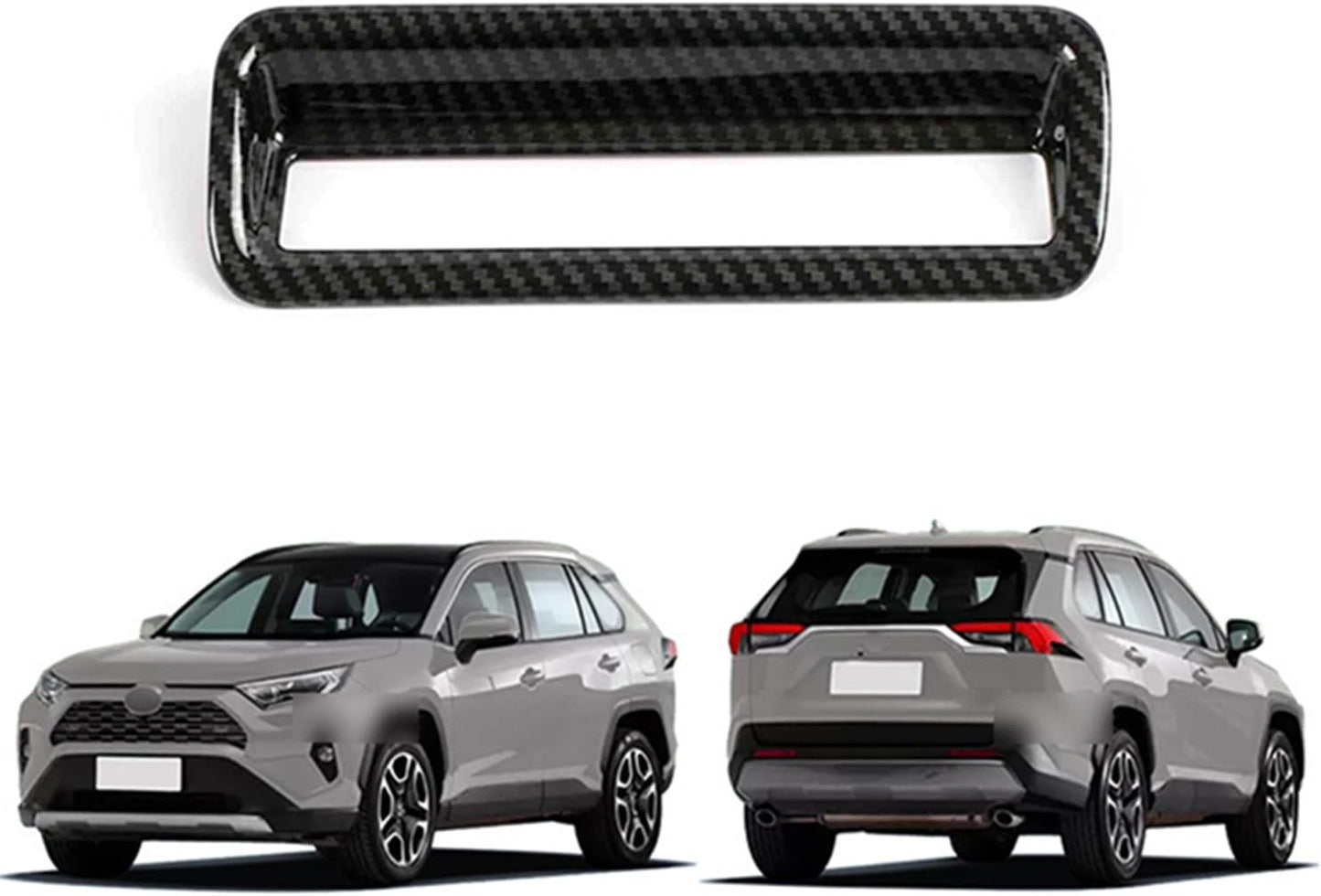 for RAV4 RAV 4 2019 2020 2021 2022 2023 2024 Car Door Lift Armrest Strip Side Door Handle Handles Cover Trim Interior Accessories Carbon Grain