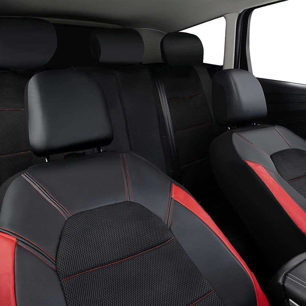 Car Seat Cover Sets 5 Seats for Hyundai Kona Hybrid SX2 2024 2025,Full Surround Breathable Seat Covers Adjustable Seat Protector Front Rear Seat Covers Seat Cushion,D