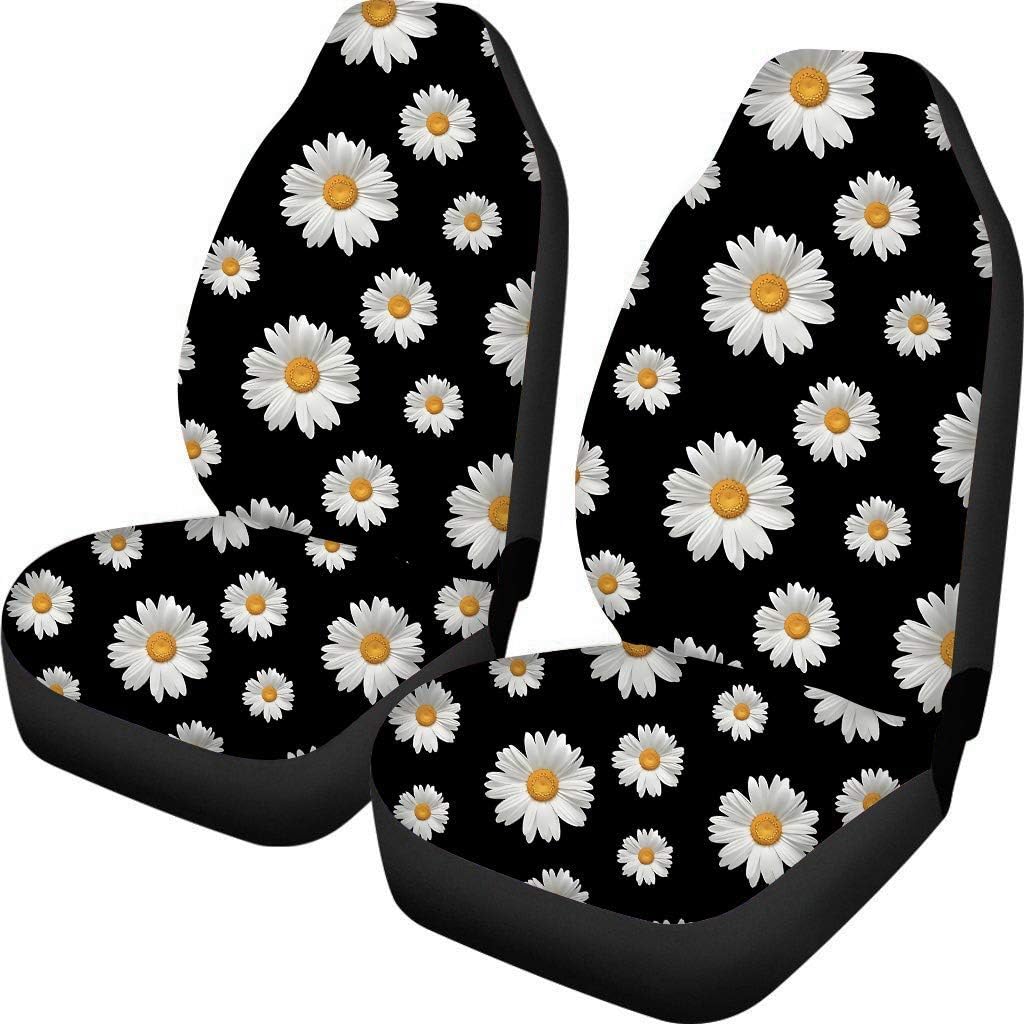 TOADDMOS Bohemian Colorful Mandala Patchwork Car Seat Covers Bucket Front Seats Protector,Universal Fit Cars,Sedan,SUV