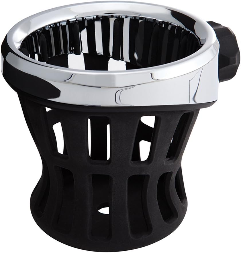 Ciro 50420 Drink Holder (Black Mirror Mount for Harley-Davidson Models)