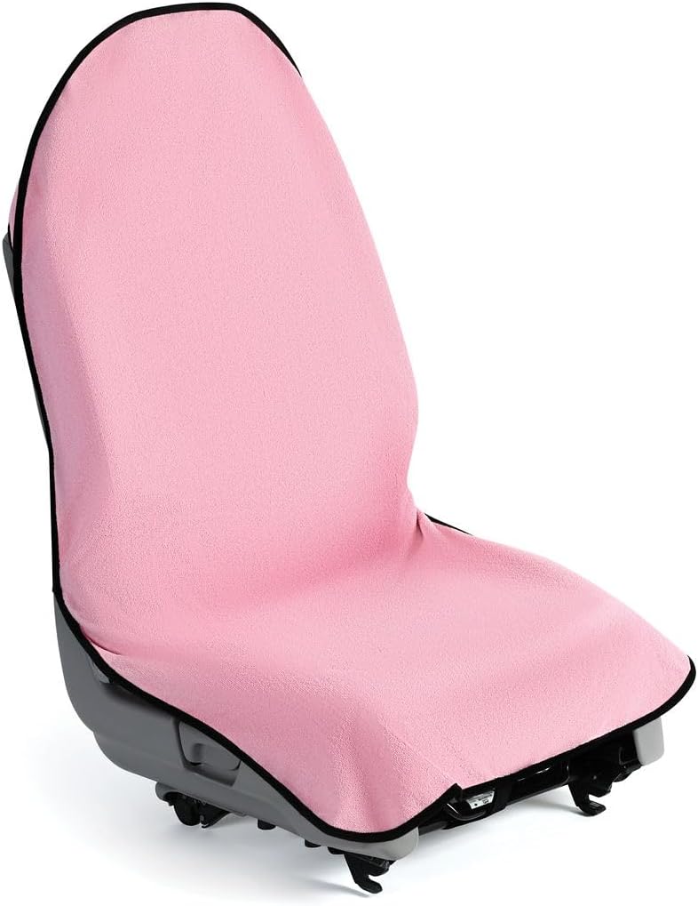 lebogner Waterproof Sweating Car Seat Cover for Post Gym Workout, Running, Swimming, Beach and Hiking, Universal Fit Anti-Slip Bucket Seat Protector for Cars, SUVs and Trucks, Machine Washable, Beige