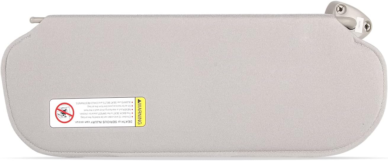 Wztepeng 84054695 Gray Sun Visor Right Passenger Side Replacement Compatible with 1999-2019 Express & GMC Savana 1500 2500 3500 4500 Replacement# 84054688