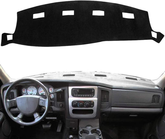Yiz Dash Cover Dashboard Cover Mat Pad for Dodge Ram 2002 2003 2004 2005 (02-05 Black) Y22