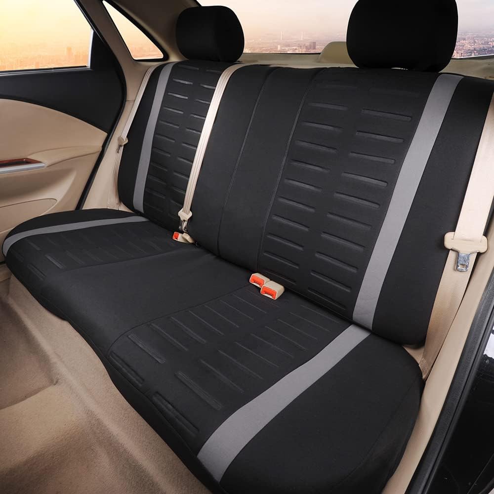 Car Seat Covers for Dodge Magnum Front&Rear 5 Seats Full Set Car Seat Cushions Soft Fabric Seat Protectors（Grey）