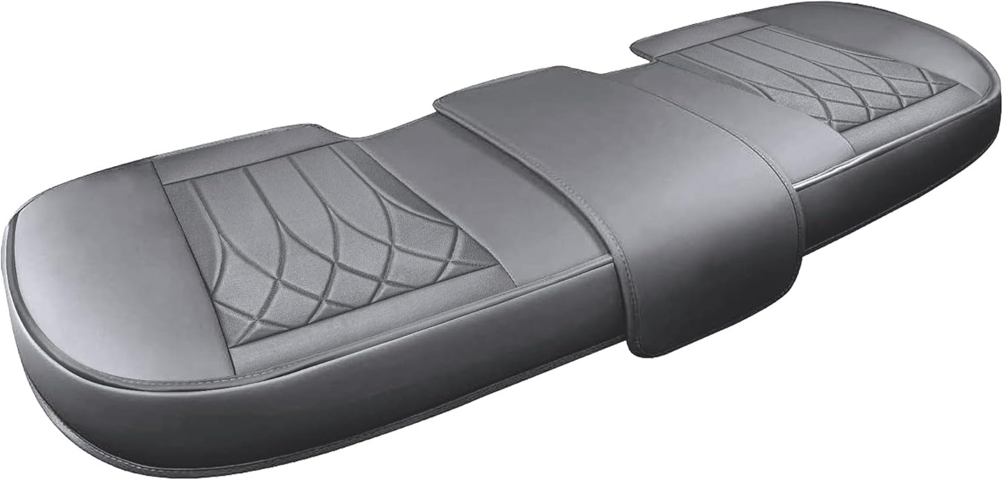 Elantrip Front Seat Covers Waterproof Leather Car with Shoulder Protection & Organizer Pockets - Universal Fit for Cars, SUVs, Trucks - Black (1 Pair)