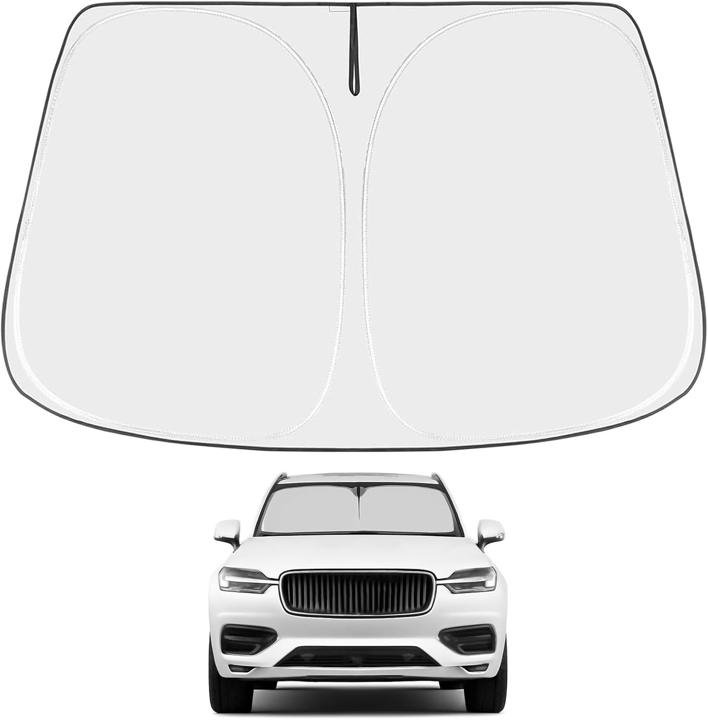 Proadsy Front Windshield and Side Windows Custom Fit 2018-2025 Freightliner Cascadia, Semi-Truck Semi, Commercial & Big Rig Truck Sun Shade Foldable Sun Protector Privacy Cover 2025 Upgrade