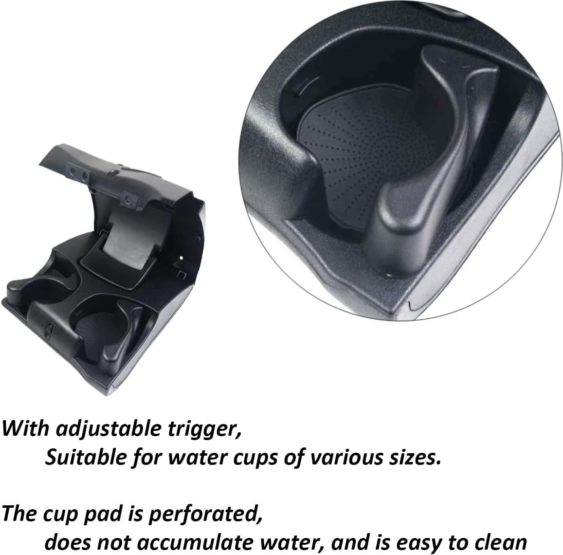 Dash Cup Holder Instrument Panel Replacement for Dodge Ram 1500 1998-2001 Ram 2500 3500 1998-2003 Drink Holder 5FR421AZ 5FR421AZAE NICEKE