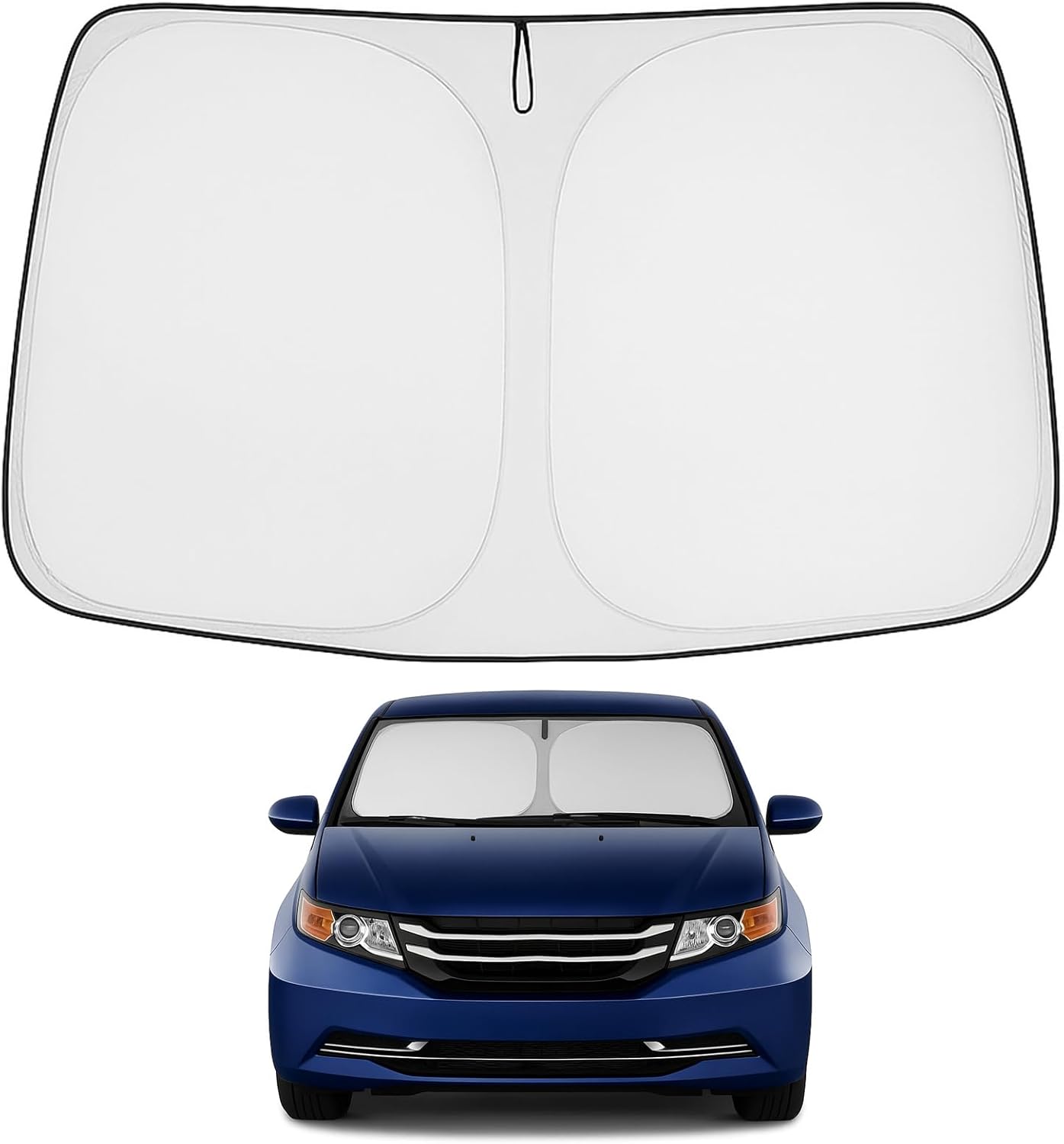 Proadsy Front Windshield and Side Windows Custom Fit 2018-2025 Freightliner Cascadia, Semi-Truck Semi, Commercial & Big Rig Truck Sun Shade Foldable Sun Protector Privacy Cover 2025 Upgrade