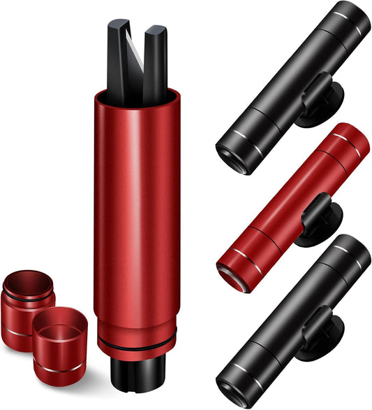 Car Window Breaker and Seatbelt Cutter 4 Pack, 2-in-1 Car Safety Hammer, Multifunctional Auto Glass Breaker, Portable Emergency Rescue Tool for Automotive Accidents