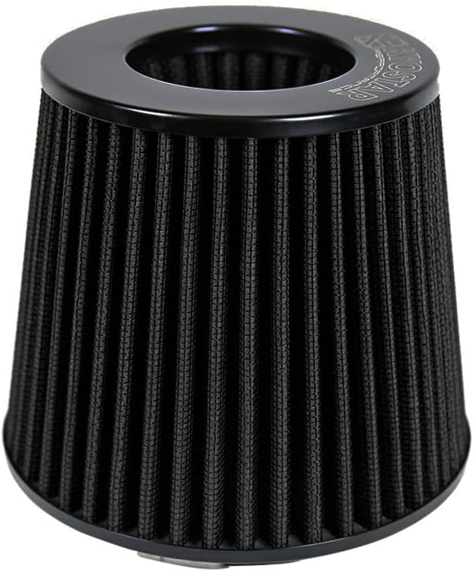 Kyostar 6 Inch (152mm) Neck High Flow Inlet Cold Air Intake Cone Replacement Dry Air Filter Black