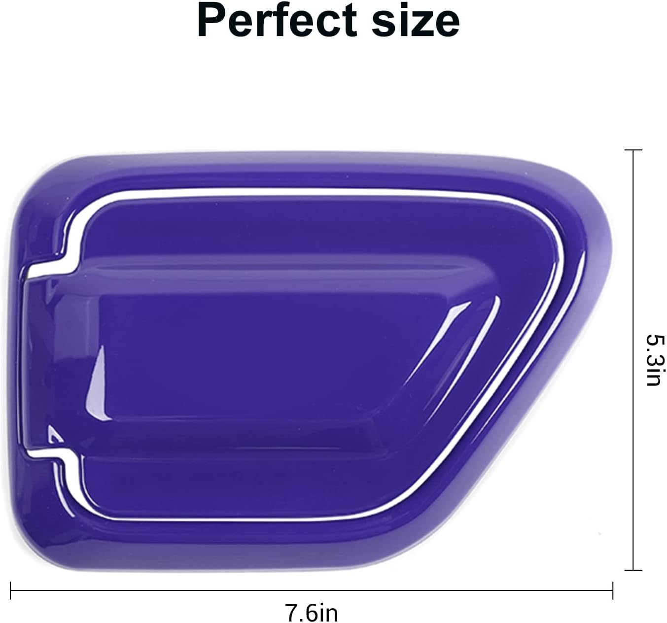 CheroCar for Jeep 4xe Electric Charging Ports Trim Cover Antidust Antiscrach Protector Cover for Jeep Wrangler 4xe 2021-2022 (Purple)