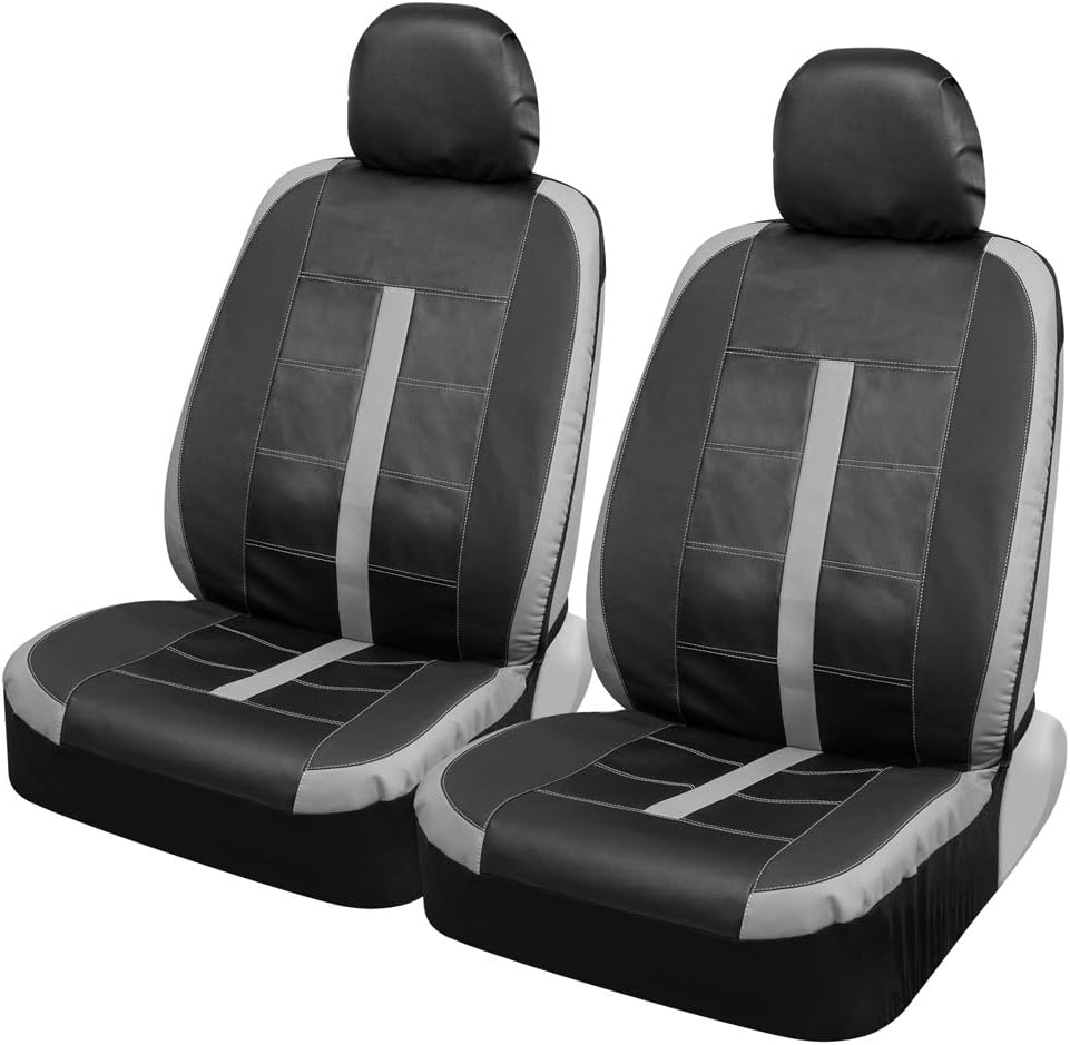 BDK Auto MTSC-234-GR: Motor Trend Leatherette Duotone 4Pc
