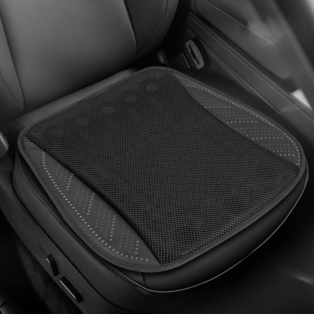 Shkalacar USB Cooling Seat Cushion, Breathable and Ventilated Car Seat Cushion, Car Seat Cooling Pad Summer Ventilated Seat Cushion Breathable Cooling Pad for All Car Seats, Home and Office Chairs