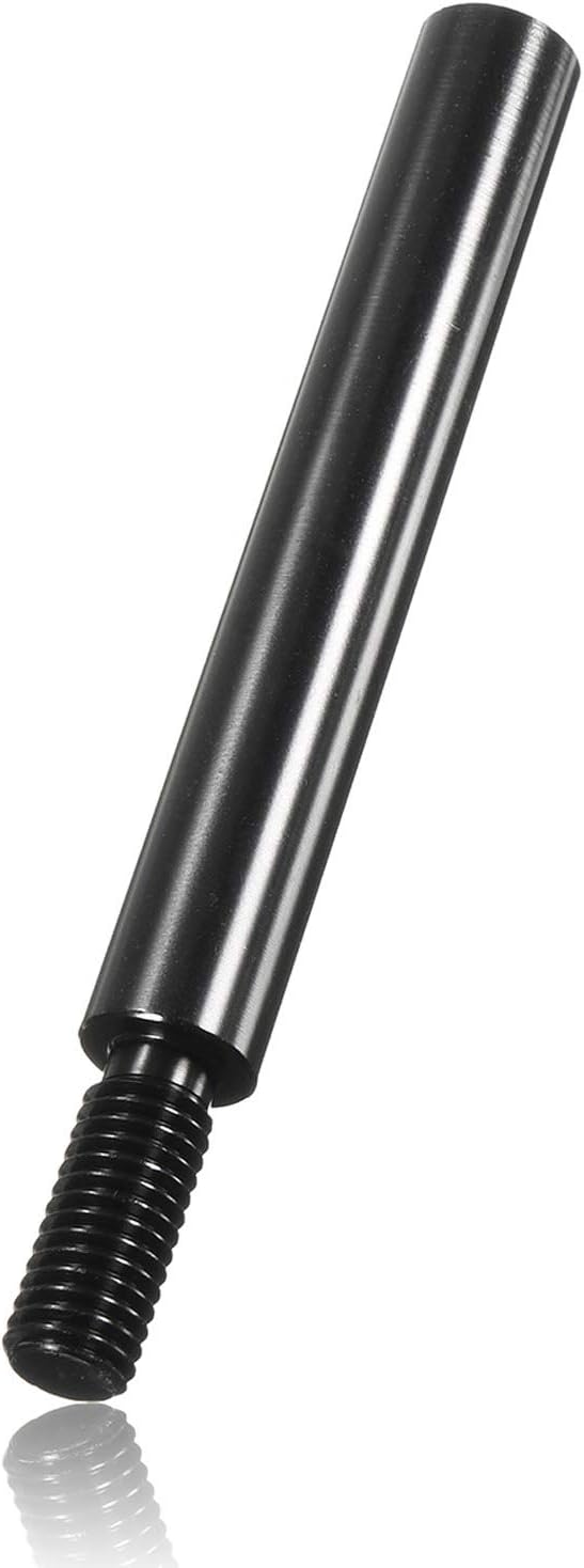 Pursuestar 4 Inch Black Aluminum Shift Knob Extender Extension for 5 6 Speed Manual Gear Shifter Lever 12X1.25