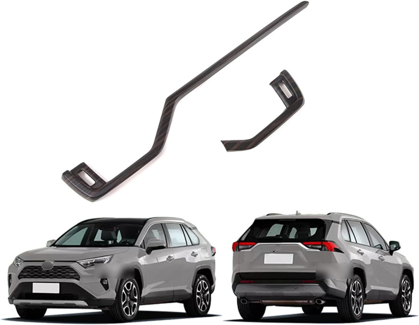 for RAV4 RAV 4 2019 2020 2021 2022 2023 2024 Car Door Lift Armrest Strip Side Door Handle Handles Cover Trim Interior Accessories Carbon Grain