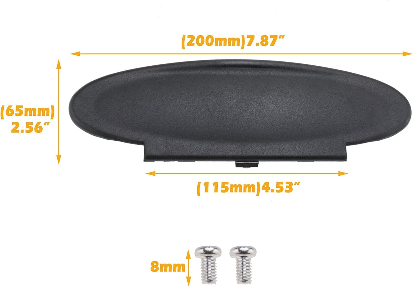 AMSPRAC Sun Visor Covers Replacement Visor Lids for Porsche Driver Side Passgener Side Sun Visor Covers for Porsche 996/997-911 986/987 Boxster Cayman 1996-2010 Black (2 Pieces)