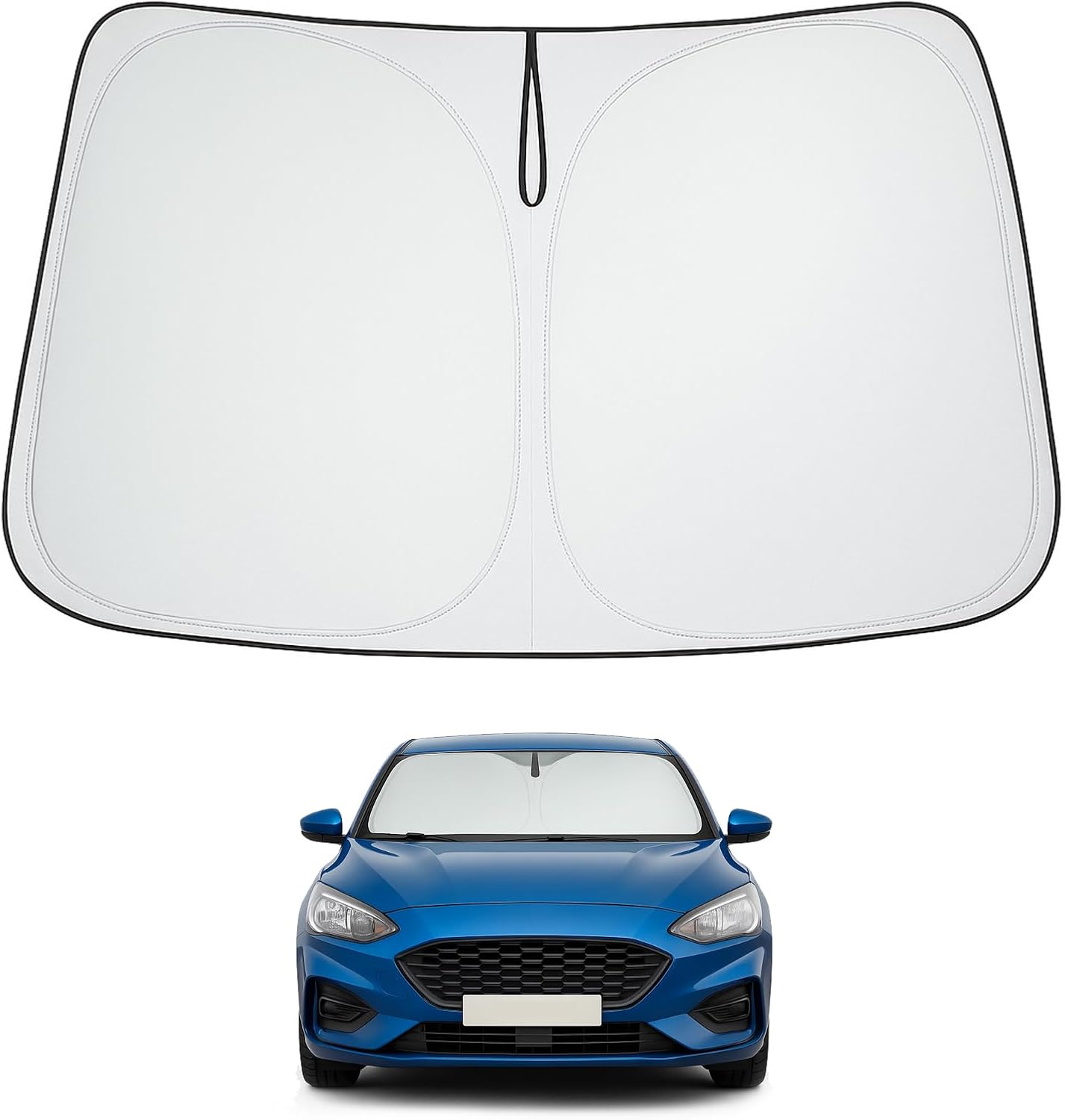 Proadsy Front Windshield and Side Windows Custom Fit 2018-2025 Freightliner Cascadia, Semi-Truck Semi, Commercial & Big Rig Truck Sun Shade Foldable Sun Protector Privacy Cover 2025 Upgrade