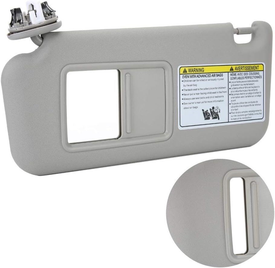 zhuolong Car Sun Visor Left Driver Side 74320‑42501‑B2 Fit for RAV4 2006‑2009 Gray
