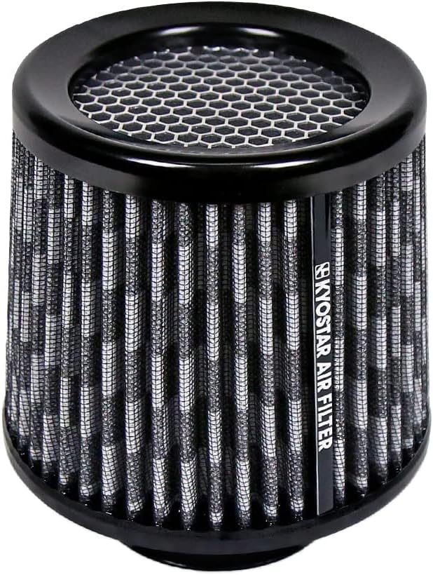 Kyostar 6 Inch (152mm) Neck High Flow Inlet Cold Air Intake Cone Replacement Dry Air Filter Black