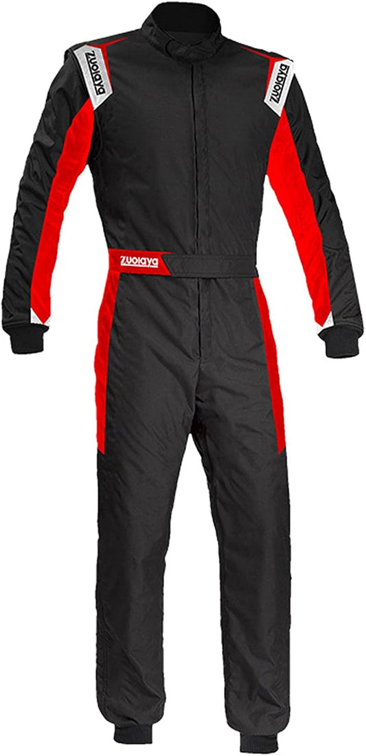 Legou Kart Racing Suit One Piece Track Racing Suit Karting Suit Black L