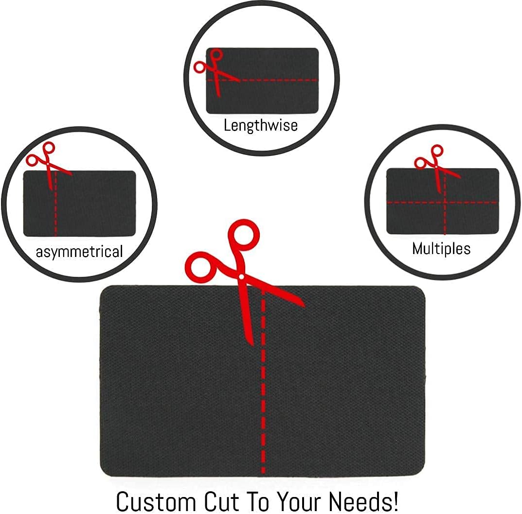 Universal Sunvisor Warning Label Covers - Jet Black - Peel & Stick Sun Visor Cover Up for All Cars, Trucks, SUV, Van, Sports Car