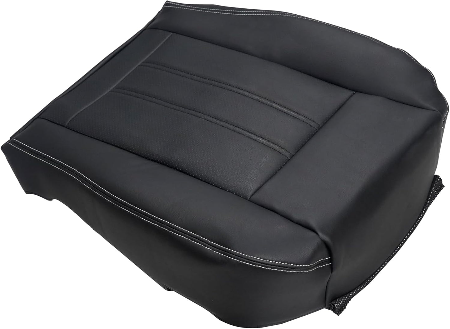 runfider Black Driver or Passenger Side Bottom Replacement Leather Seat Cover Compatible with Chrysler Town & Country Dodge Grand Caravan 2011 2012 2013 2014 2015 2016