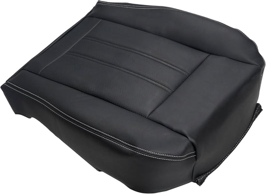 runfider Black Driver or Passenger Side Bottom Replacement Leather Seat Cover Compatible with Chrysler Town & Country Dodge Grand Caravan 2011 2012 2013 2014 2015 2016