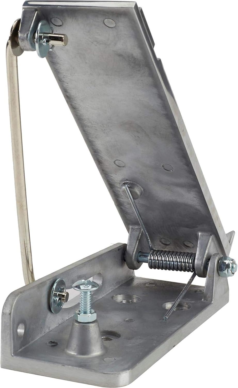 Speedway Motors Cast Aluminum Accelerator Throttle Pedal Assembly Includes Heavy Duty Cable, Mounting Hardware and Textured Pedal, 2.5 x 6 x .25 Inches