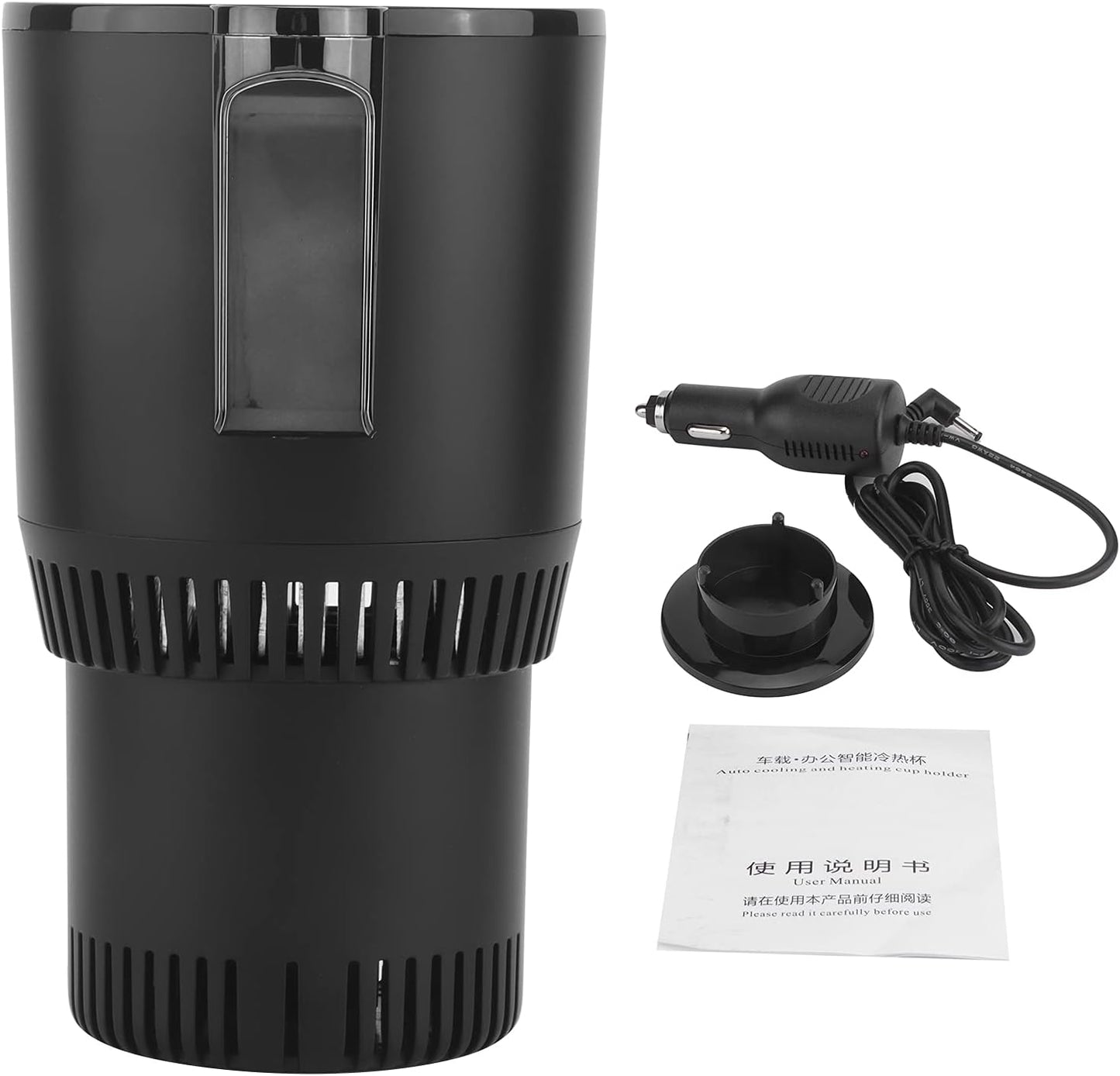Car Cooling Heating Cup Holder,2‑in‑1 Smart Auto Cup Drink Holder Cooler and Warmer Cups Perfect Car Tum-bler Holder for Auto Heating Cooling Mug Holder