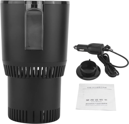 Car Cooling Heating Cup Holder,2‑in‑1 Smart Auto Cup Drink Holder Cooler and Warmer Cups Perfect Car Tum-bler Holder for Auto Heating Cooling Mug Holder